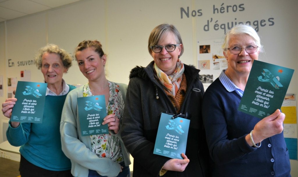 Distribution de tract pour l'école